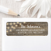 Rustic Lichten retouradres Etiket (Insitu)