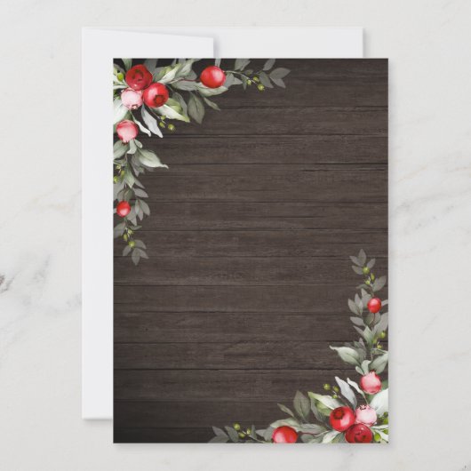 Rustic Light Winter Moody Bridal Show Invitation (Dos)