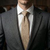 Rustic Light Wood Grain Texture Pattern Stropdas