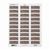 Rustic Lights Bindingadres van Chic Script Etiket (Full Sheet)
