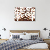 Rustic Lights Guest Book Canvas - 250 handtekening (Insitu (Slaapkamer))