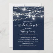 Rustic Lights Marine Nuptiale Douche Invitation (Devant)