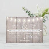 Rustic Lights texte personnalisable par Faire-part (Debout devant)