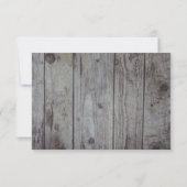 Rustic Lights Wood RSVP Kaartje (Achterkant)