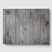 Rustic Lights Wood Wedding Gastenboek (Achterkant)