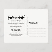 Rustic lights Wood Wedding Save the Date Aankondigingskaart (Achterkant)