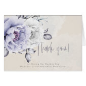 Rustic Lila en Alabaster Peony Floral Hartelijk da (Voorkant Horizontaal)