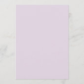 Rustic Lila huwelijk Advieskaart (Achterkant)