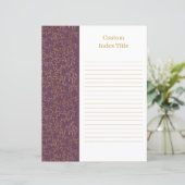 Rustic Linen Divider Paars Recipe Multomap Invoege (Staand voorkant)