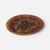 Rustic Lion Head Papieren Bordje (Gekanteld)