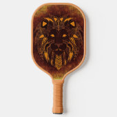 Rustic Lion Head Pickleball Paddle (Achterkant)