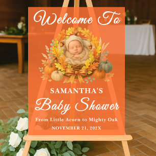Rustic Little Acorn Baby shower d'automne Bienvenu
