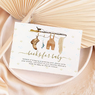 Rustic Little Fisherman Derby Boek voor Baby Informatiekaartje