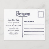 Rustic Lobster Trouwkaart Save The Date Aankondigingskaart (Achterkant)