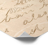 Rustic Log Cabin Natuur Forest Art script Poster (Hoek)