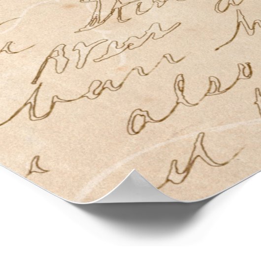 Rustic Log Cabin Natuur Forest Art script Poster (Hoek)