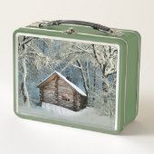 Rustic Log Cabin Winter Magic (Voorkant)