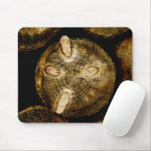 Rustic Log Roll Muismat (Met muis)