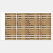 Rustic Logo Lip Balm Cosmetic Product Labels (Vel)