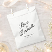 Rustic Love and Donuts Wedding Donuts Favor Bags Bedankzakje (Geknipt)
