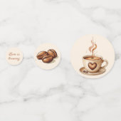 Rustic Love Bruist Bruiloft Trou-uitje Confetti (Achterkanten)