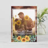 Rustic Love et Merci Sunflower Photo Mariage (Debout devant)