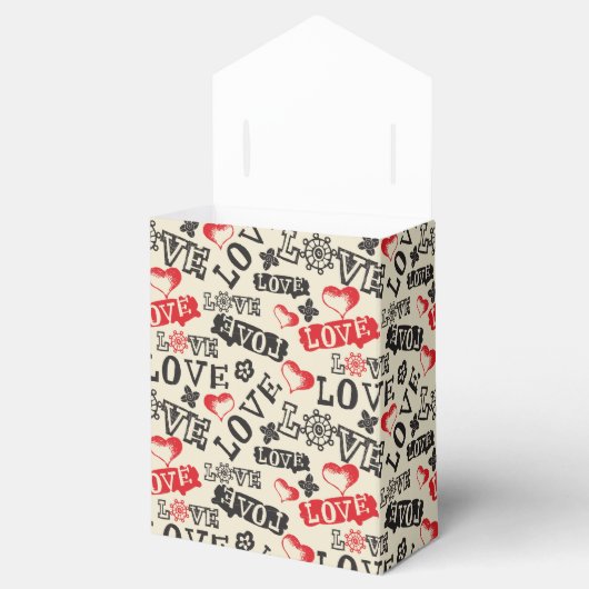 Rustic Love Favor Box Bedankdoosjes (Geopend)