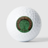Rustic Lucky Horse Shoe Irish Personalized  Golfballen (Voorkant)