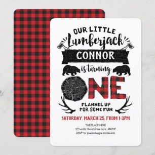Rustic, Lumberjack, Buffalo Pset, Boy, 1st Kaart