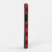 Rustic Lumberjack Red Black Buffalo Check Naam Case-Mate iPhone Case (Achterkant/rechts)