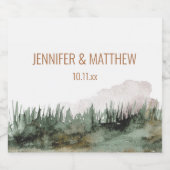 Rustic Luxe Natuur buitengebergte Bier Etiket (Enkel label)