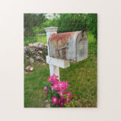 Rustic Mail Box Vermont. Legpuzzel (Verticaal)