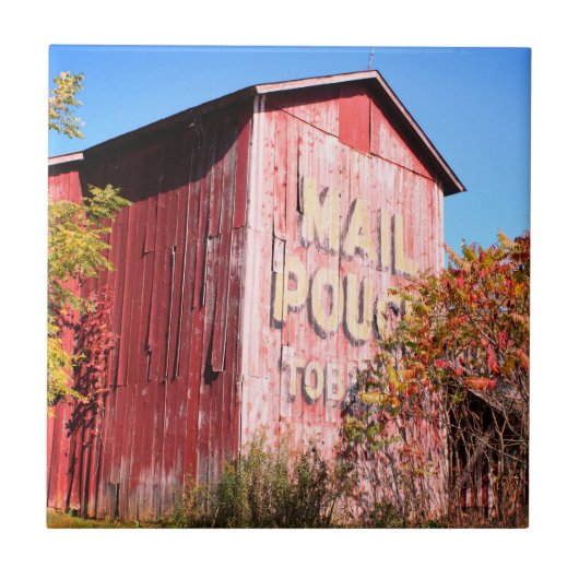 Rustic Mail Pouch Barn Tegeltje (Voorkant)