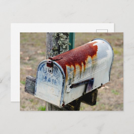 Rustic Mailbox Portret Briefkaart (Voorkant / Achterkant)