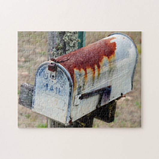 Rustic Mailbox Portret Legpuzzel (Horizontaal)