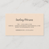 Rustic Mama Bear Babysitter Cartes de visite (Dos)