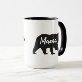 Rustic Mama Beer Simple Black en White Coffee Mok (Voorkant rechts)