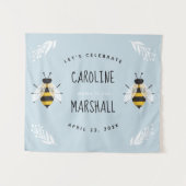 Rustic Mama tot Bee Baby Boy Shower Bord Wandkleed (Voorkant (horizontaal))