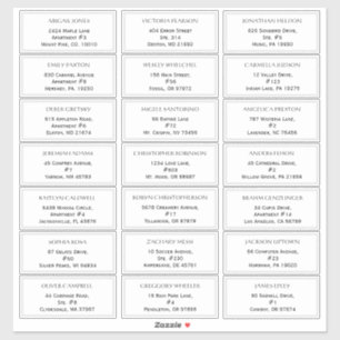 Rustic Mariage Étiquettes de adresse invités