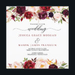 Rustic Marsala Bourgogne Programme de mariage<br><div class="desc">Tout le monde aimera lire les détails de votre mariage avec ce magnifique programme de mariage de script de calligraphie. Voir tous nos articles correspondants dans notre collection Rustic Burgundy Marsala : https://www.zazzle.com/collections/rustic_burgundy_marsala-119549341348963566 Visitez notre site Web pour plus de designs et d'inspiration : www.creativeuniondesign.com</div>