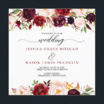 Rustic Marsala Bourgogne Programme de mariage<br><div class="desc">Tout le monde aimera lire les détails de votre mariage avec ce magnifique programme de mariage de script de calligraphie. Voir tous nos articles correspondants dans notre collection Rustic Burgundy Marsala : https://www.zazzle.com/collections/rustic_burgundy_marsala-119549341348963566 Visitez notre site Web pour plus de designs et d'inspiration : www.creativeuniondesign.com</div>