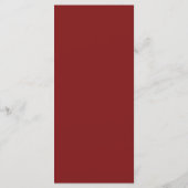 Rustic Marsala Burgundy Menu (Achterkant)