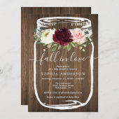 Rustic Mason Jar Baby shower Invitation (Devant / Derrière)