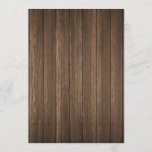 Rustic Mason Jar Baby shower Uitnodiging (Achterkant)