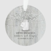 Rustic Mason Jar Baby's Breath String Lumières Boi (devant)