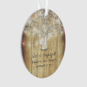 Rustic Mason Jar Baby's Breath String Lumières Boi (devant)