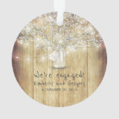 Rustic Mason Jar Baby's Breath String Lumières Boi (dos)