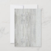 Rustic Mason Jar Baby's Breath Wedding RSVP Kaarte (Achterkant)