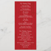 Rustic Mason Jar en Wildflowers Programma (Achterkant)