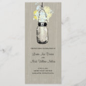 Rustic Mason Jar en Wildflowers Programma (Voorkant)